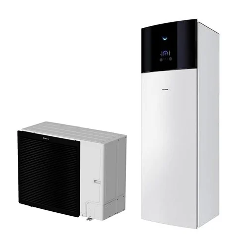 Pompa de caldura incalzire, racire si apa calda menajera Daikin Altherma 3 R F 16kW EBVX16S18D9W-ERLA16DW cu rezervor de 180L