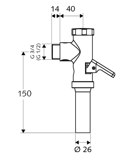 SCHELL ROBINET WC SCHELLOMAT cu cartuș alamă - imagine 2