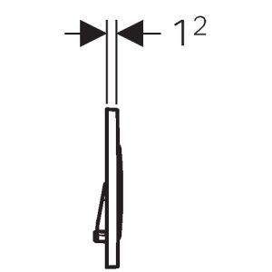 Placă Geberit Sigma 20 Dual Flush Alb/Auriu