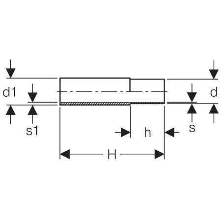 Adaptor Geberit Mapress Oțel-Carbon 42.4x35 Presare