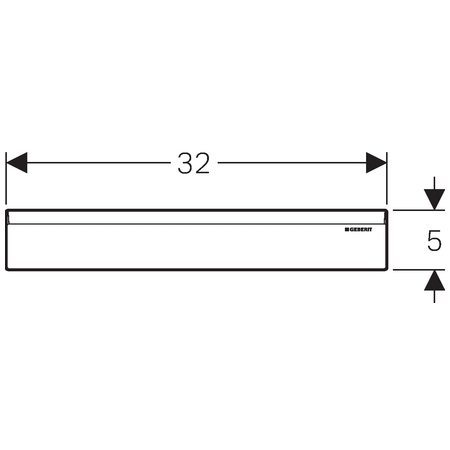 GEBERIT PLACA MASCARE PT.RAME DUS DUOFIX CROMAT - imagine 4