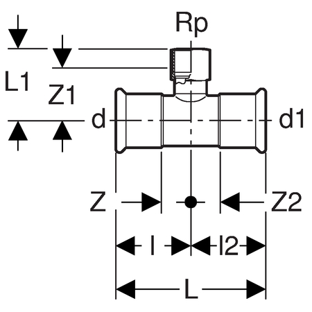 GEBERIT MAPRESS OȚEL CARBON TEU REDUS 76.1-3/4 - imagine 4