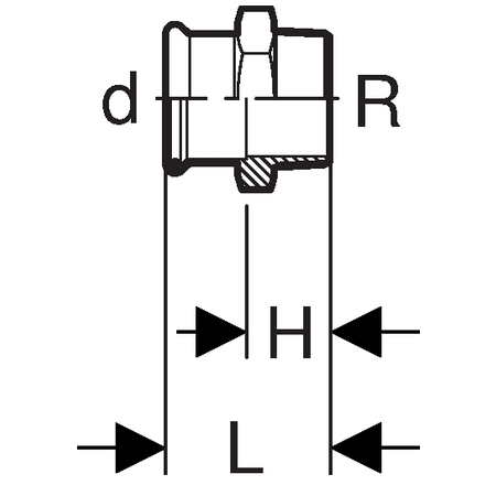 GEBERIT Mapress Oțel Carbon Adaptor 22-3/4 - imagine 5