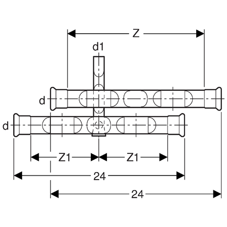 GEBERIT Mapress Oțel Carbon Set racordare retur 22-15 - imagine 6