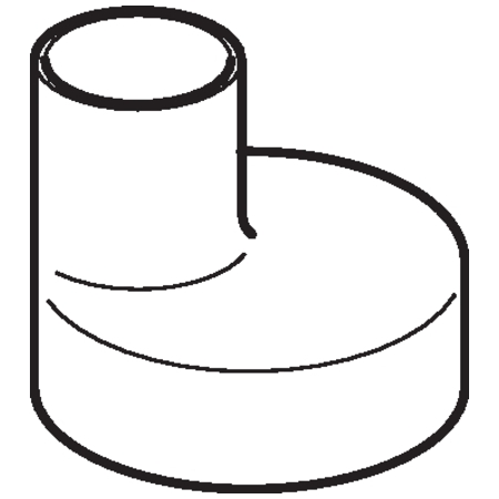 GEBERIT PLUVIA Reducție HDPE Excentrică Scurtă 90/63 - imagine 2