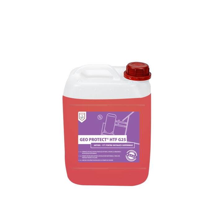 Geo Protect HTF G25 - Antigel -15°C pentru instalatii geotermale, 220kg - 211.5L/butoi - imagine 2
