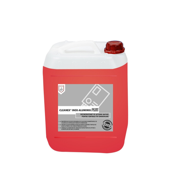 CLEANEX INOX-ALUMINIU PLUS - Dezincrustant cu actiune rapida pentru centrale termice in condensare, 10kg - 6.9L/canistra