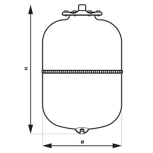 Fero Vas de Expansiune Suspendat 50L