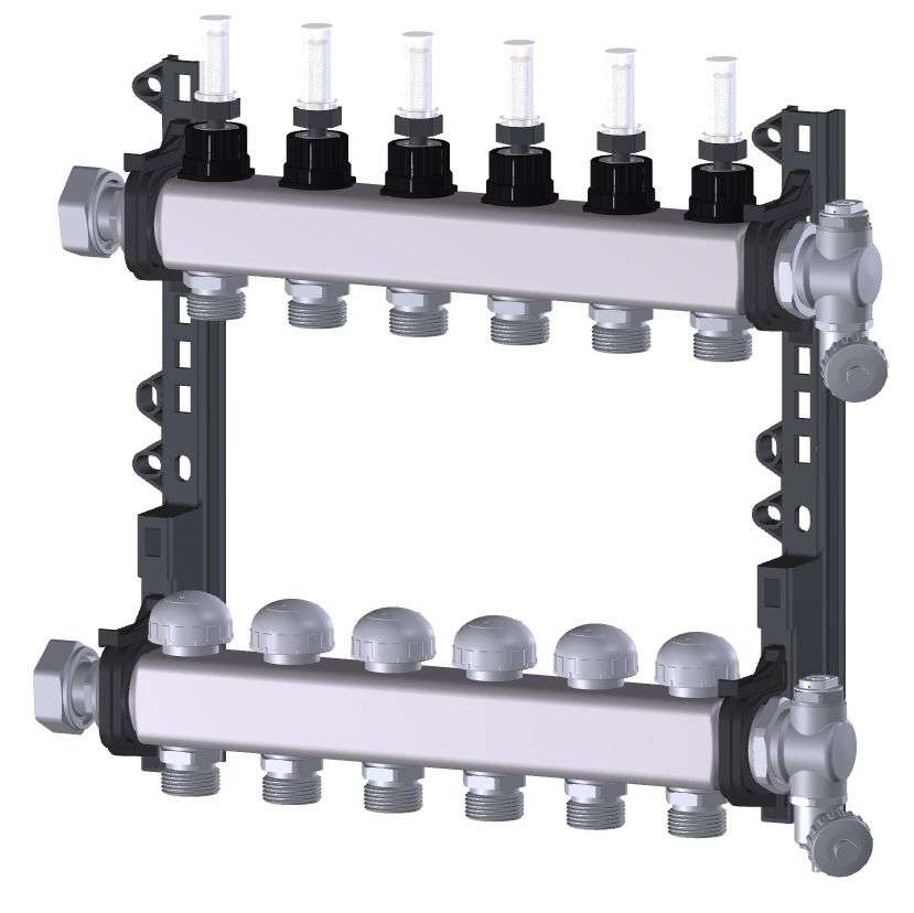 PURMO DISTRIBUITOR CU DEBITMETRU OBJECT LINE 1