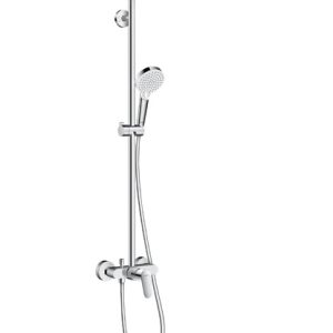 HANSGROHE CROMETTA S BATERIE PERETE DUS CU PARA FIXA SI MOBILA - CROM