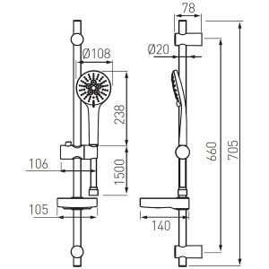 FERRO SET DUS NESSA - 3 FUNCTII