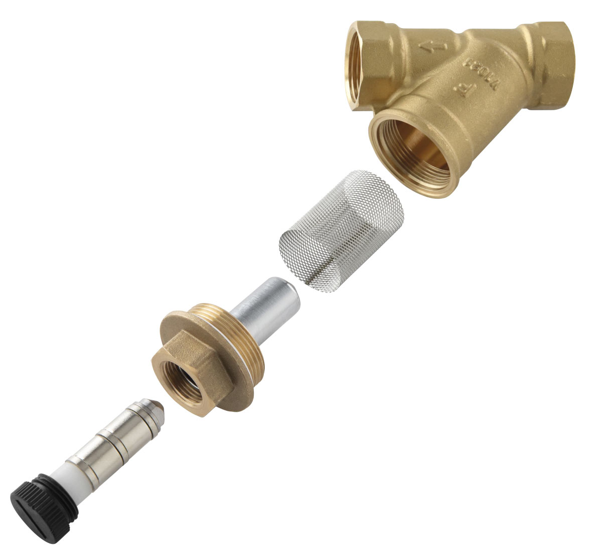FERRO FILTRU DE IMPURITATI Y CU INSERT MAGNETIC PN16 1/2 - imagine 2