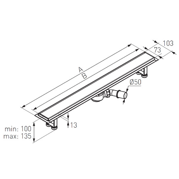 FERRO RIGOLA DUS 70CM - imagine 2