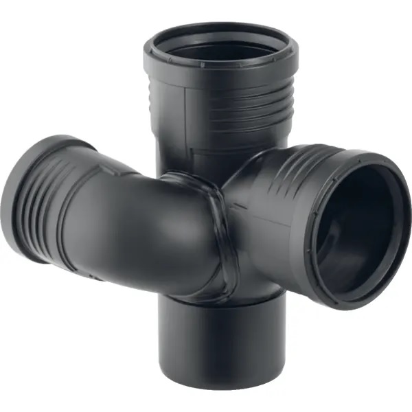 Geberit Silent-PP Ramificație Camin Dreapta PP 110/75/110/90