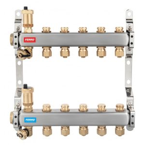 FERRO DIST.AS.INOX CU VENTILE 7 CAI CU RACORD 16X2