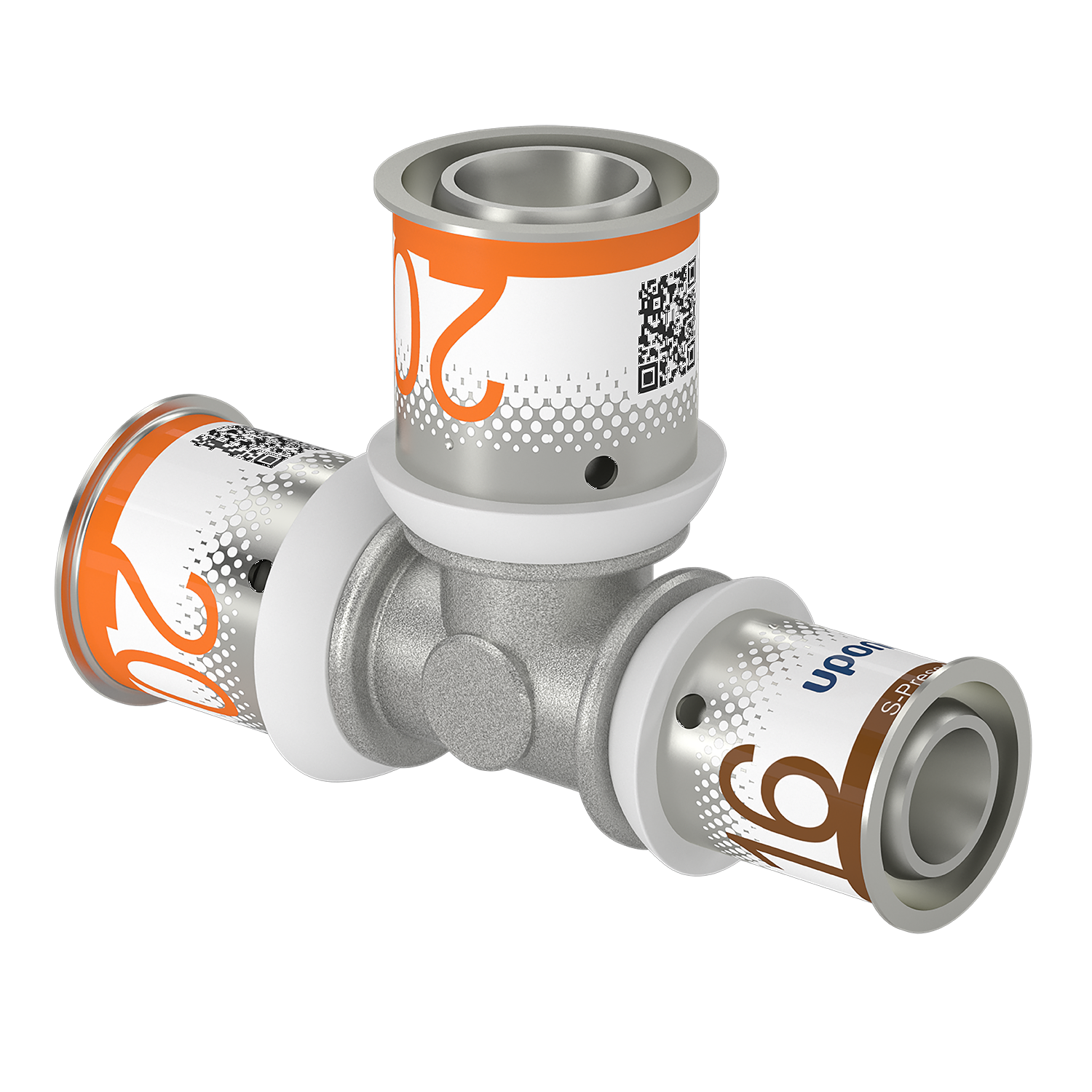 Uponor TEU redus alamă 20-20-16 sertizare - imagine 2