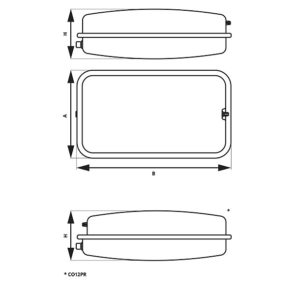 FERRO VAS EXPANSIUNE RECTANGULAR 12L 3BAR